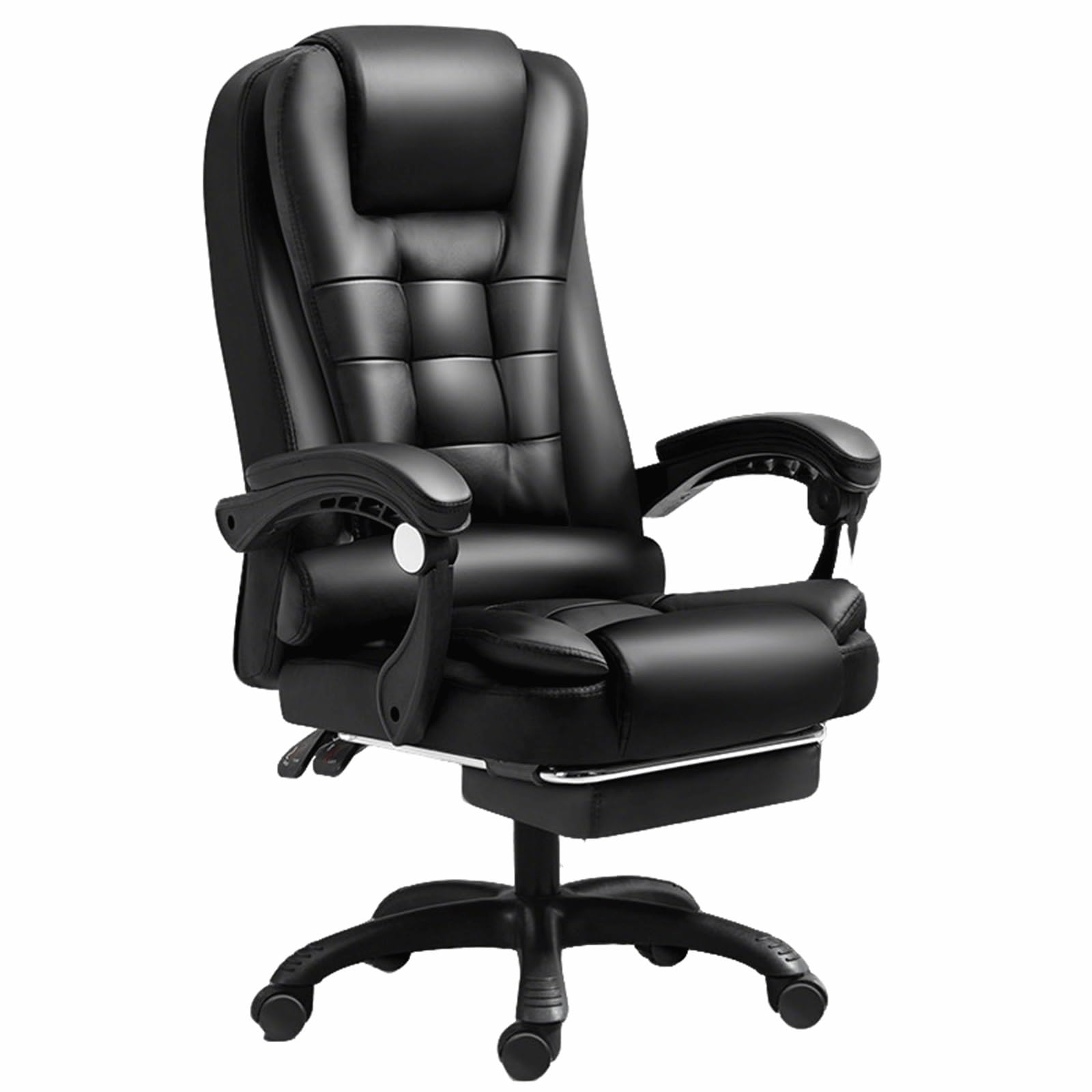 Silla de Oficina ejecutiva de Respaldo Alto con Soporte Lumbar, Altura Ajustable y diseño ergonómico, Ideal para Espacios de Trabajo corporativos (marrón, versión Mejorada).