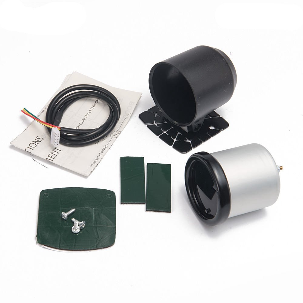 EPMAN ad-ga52volt 7 Color LED 2 "/52 mm Medidor de coche voltímetro Volt puntero lente humo Universal coche medidor