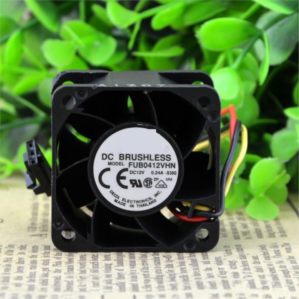 do Delta 12 V 40 mm FUB0412VHN 0,24A 3-przewodowy podwójny wentylator chłodzący do komputera i serwera części laptopów