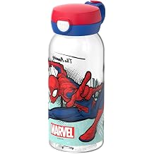 Mepal - Water Bottle with Hinged Lid Campus - Lid pops open at the touch of a button - Childrens Carbonated Drinking Bottle - Leak-proof and Dishwasher Safe - 600 ml - Spiderman