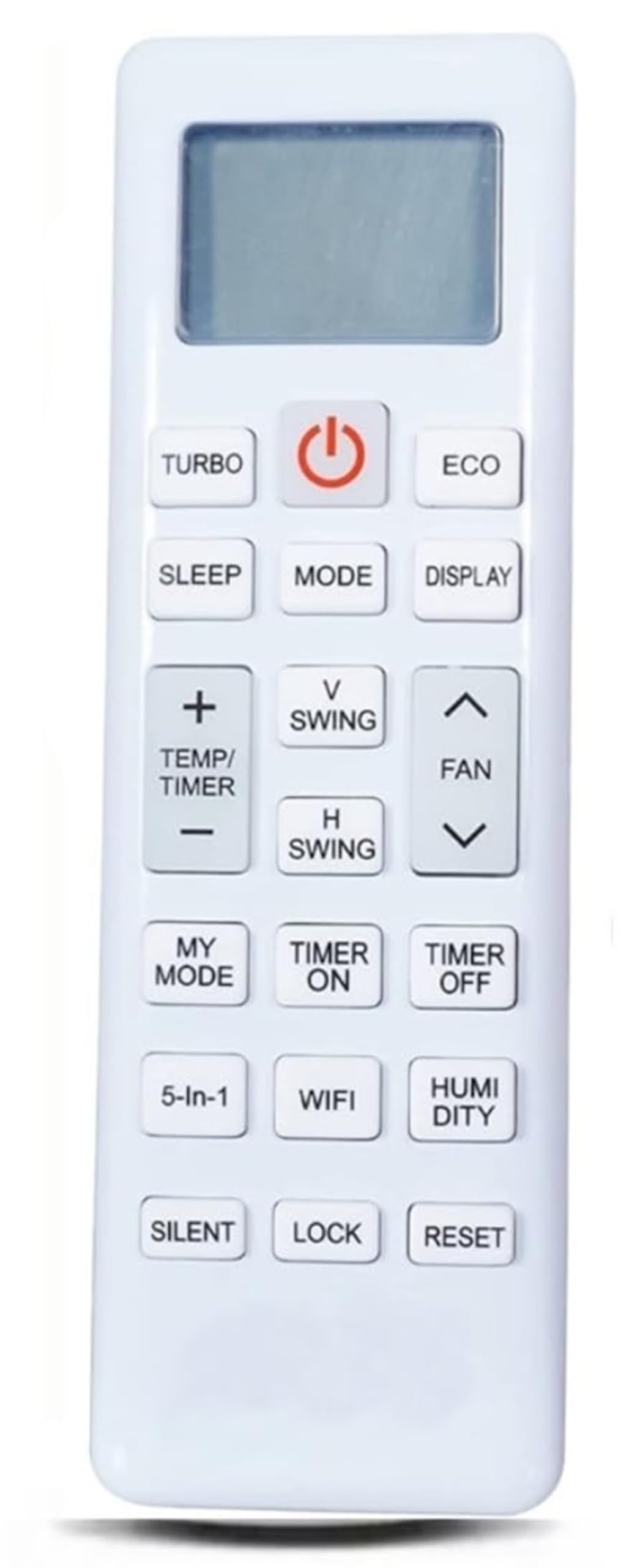 SRIVI AC Remote Compatible for Lloyd AC Remote 1.5 Ton 3 Star Inverter Split ac Remote Turbo/Eco/Sleep/Display/5 in 1 /WiFi/Humidity Button (Please Match All Button Exact Same)