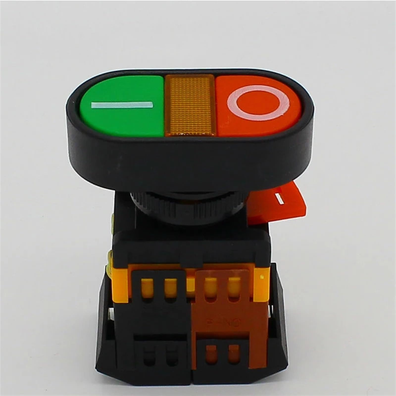 Interruptor de botón doble amarillo para control de motores en casa 6
