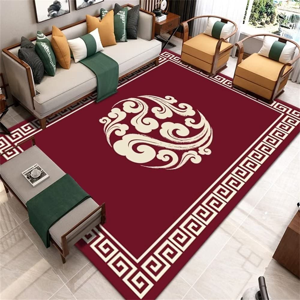 RUGMRZ Rug Kids Huadi Hotel is comfortable and non-slip boys rugs for bedroom red velvet rug Outdoor Waterproof Rug Rug Kids Chair Mat Carpet160x200CM
