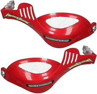 Protetor De Mão Moto Pro Tork 788 Guidão De Ferro Vermelho