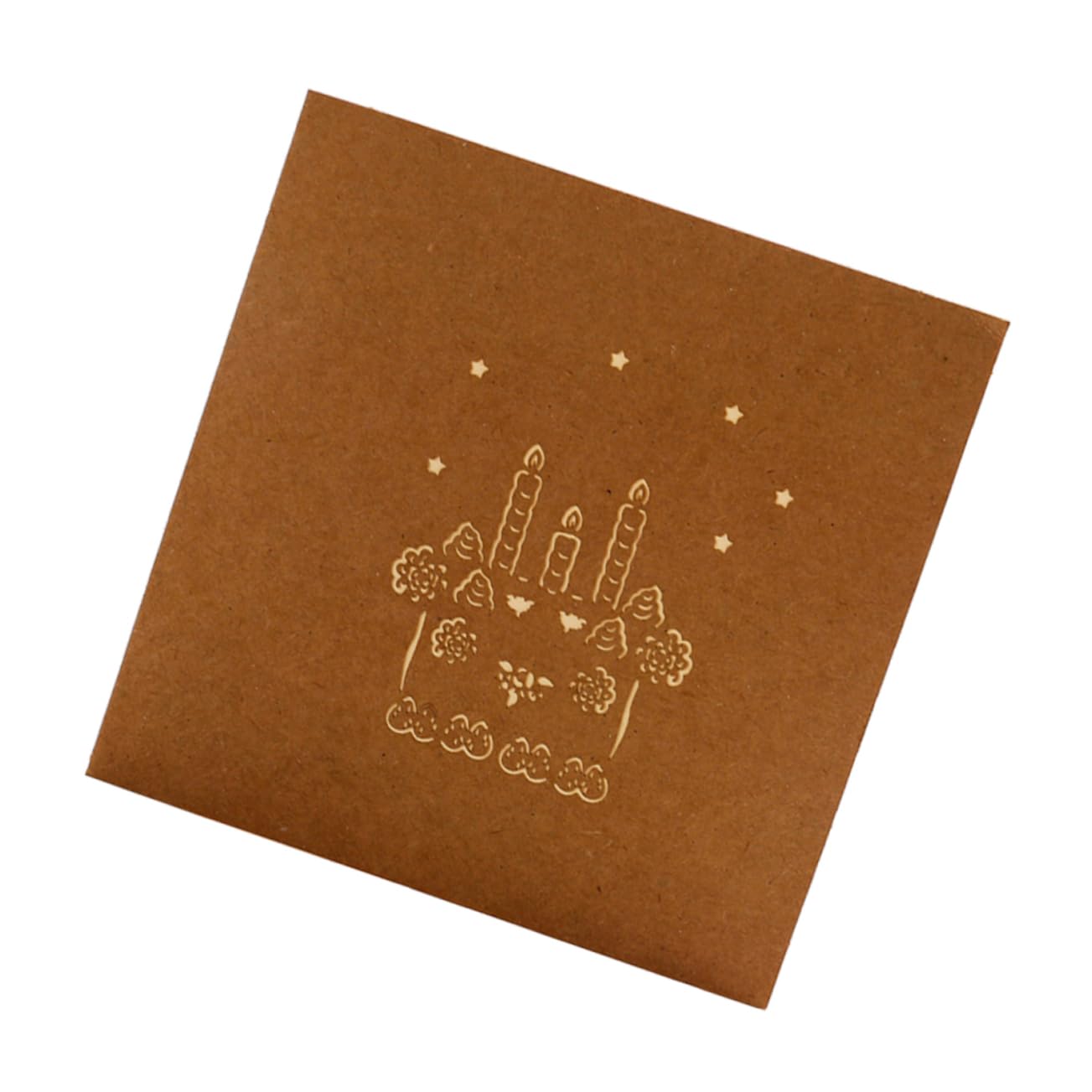 SHINEOFI 3pezzi Biglietti Di Compleanno Creativi Con Candela e Torta Auguri Unici Per Feste Anniversari e Occasioni Speciali Design Memorabile e Spazio Per Messaggi Personali