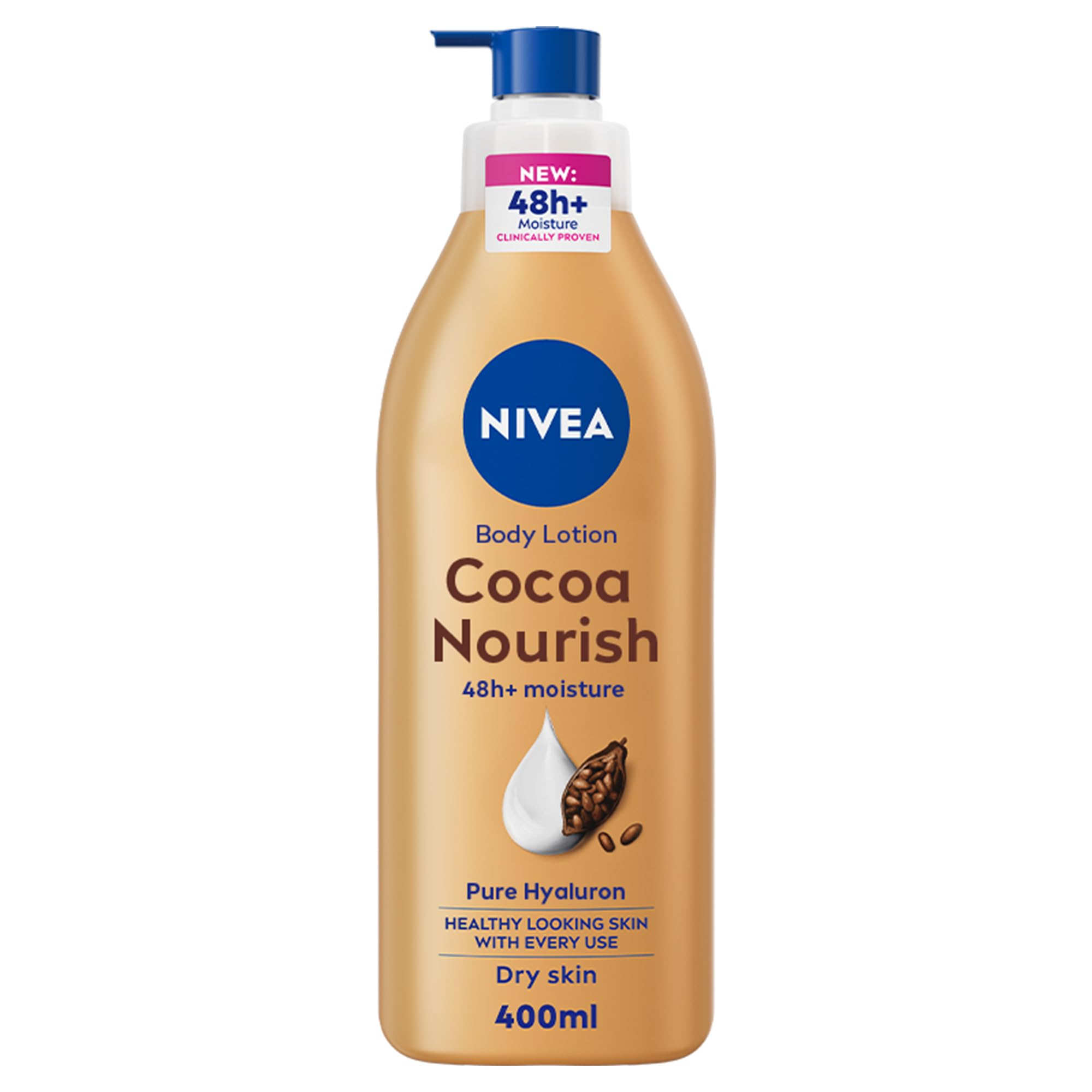 NIVEA Body Lotion for Dry Skin, Cocoa Butter, 5in1 Complete Care, 48H Deep Moisture, 400ml