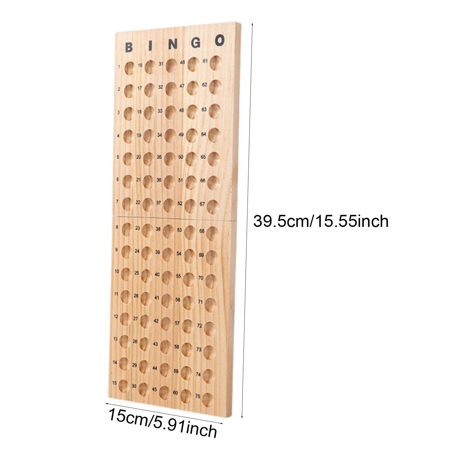 Gioco di Bingo in Legno Masterboard, Giocattolo Educativo Pieghevole per Feste E Grandi Gruppi.