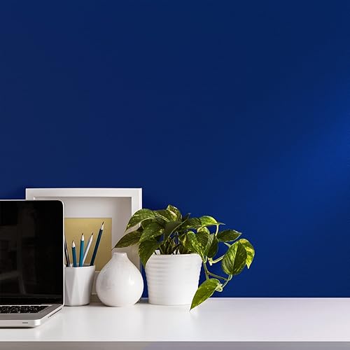 Miniatura 8 de VEELIKE Papel tapiz azul real para despegar y pegar, papel adhesivo azul grueso para armarios, cajones de escritorio, 15.7 x 118 pulgadas,