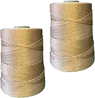 Kit 2 unidades Fio Nautico Rayontex crochê artesanato 500gr. 2,5/3mm Text 1200(BEGE)