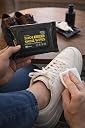 Shoe Cleaning Wipes for Instant Shine on Leather, Sneakers & Boots | Pack of 2 (160 Wipes Total) | Quick Dry Disposable Wet Towelettes for On-The-Go Use & Travel gallery image