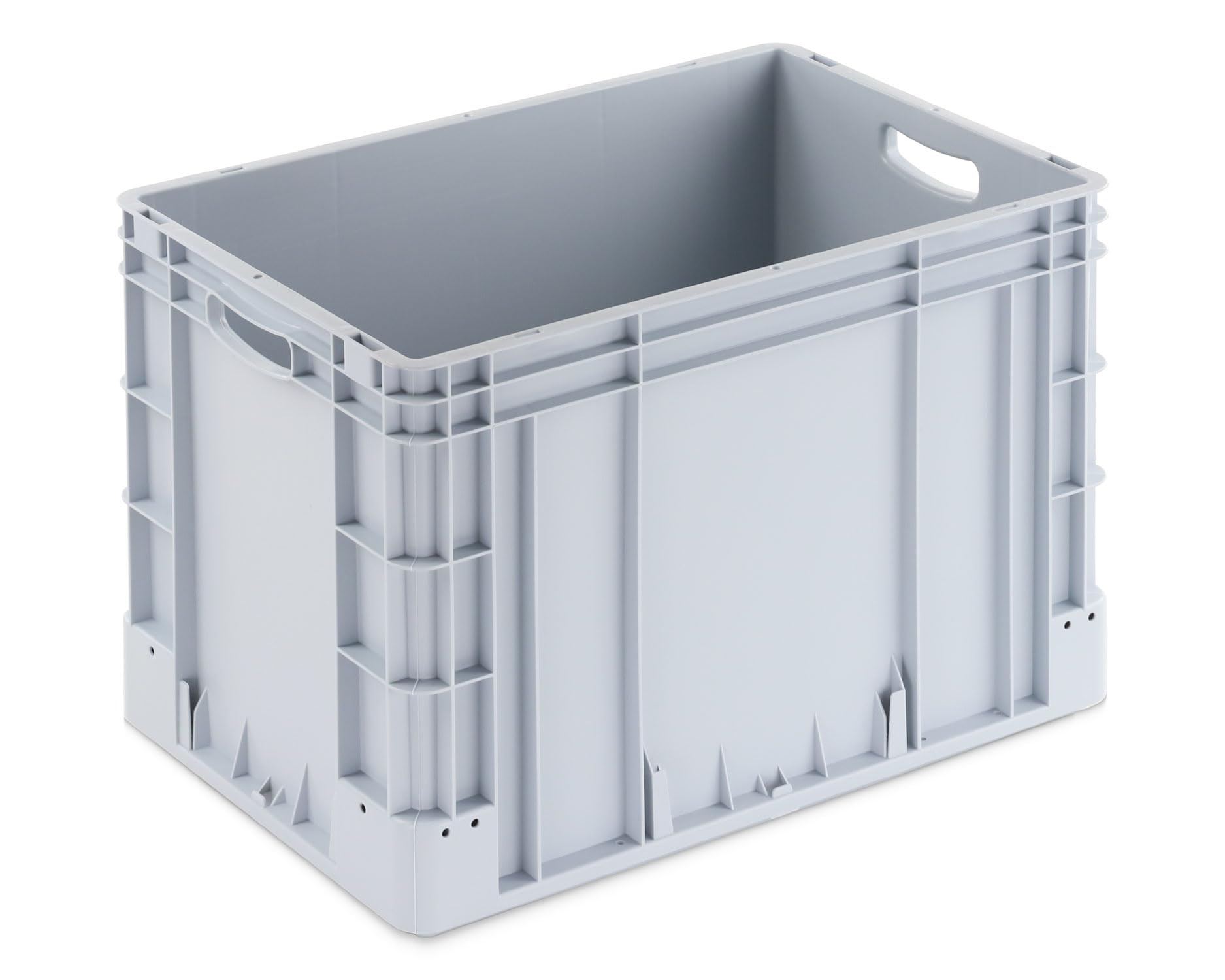 DieBoxfabrik Stabile Eurobox 60x40x42cm Made in Germany | Eurobehälter in verschiedenen Höhen & Farben | Stapelbox ideal für Ordnung, Transport & Lager | Premium Qualität (420 mm, grau)