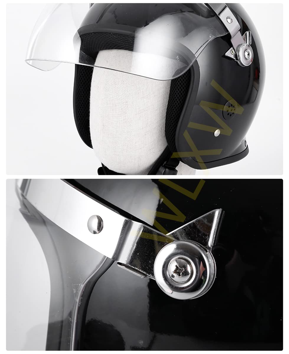 WLXW Casque Anti-Émeute Tactique, Casque De Cyclisme, avec Masque en Treillis Métallique À Visière Transparente, Cosplay De Combat De Paintball