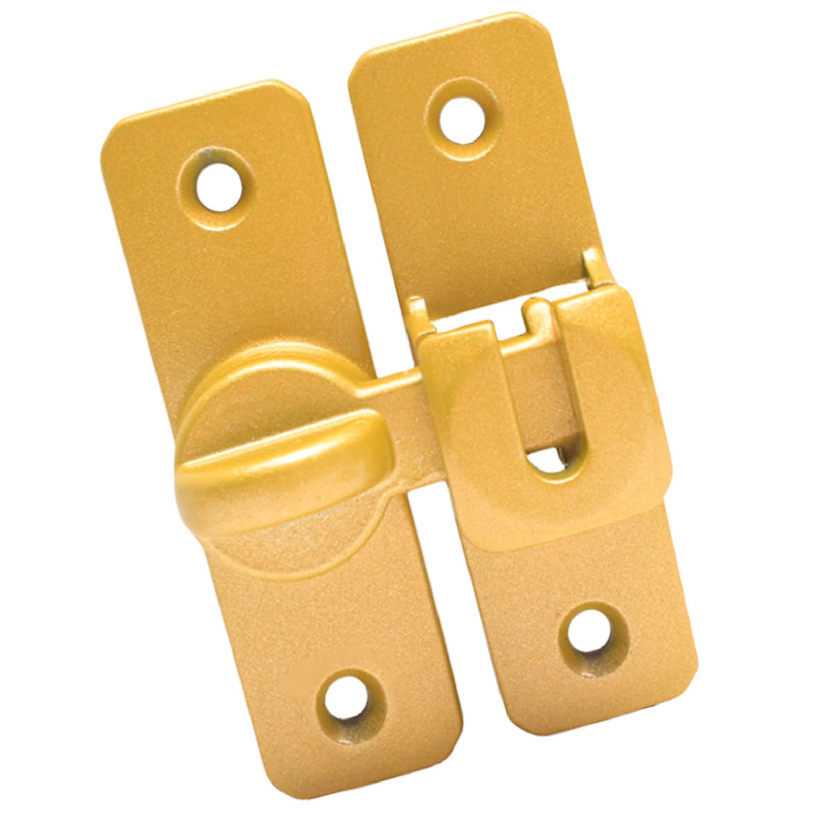 Buxuaaaa Rich Gold Multipurpose Sturdy Aluminum Alloy Door Latches For Indoor Accessory And Kitchen Supplies Door With Simple Operations Shop Security Latches