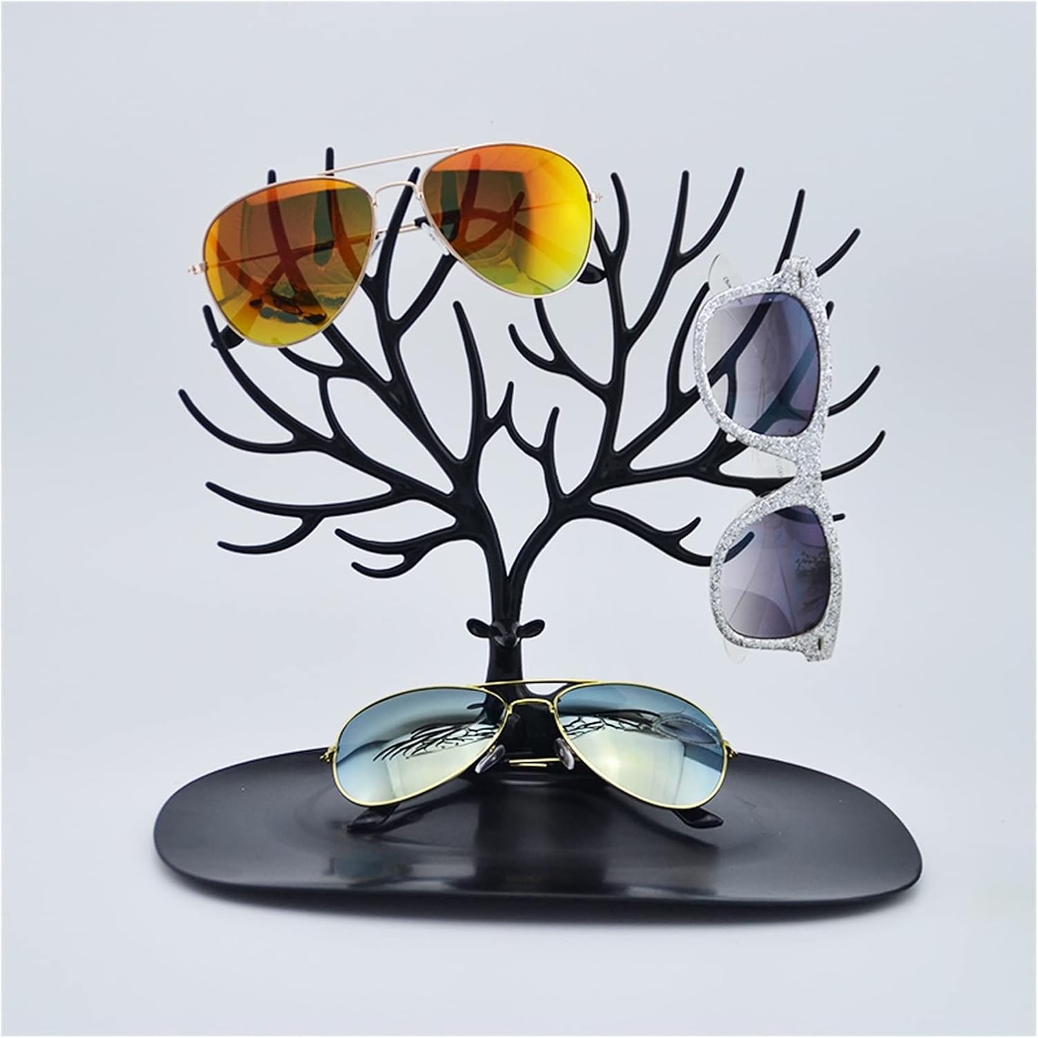 Eyeglass Displays Tree-Shaped Hanging Sunglasses Glasses Display Stand Creative Sunglasses Stand Storage Decoration Display Risers(4) (7 )