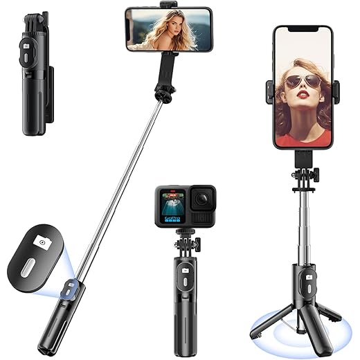 KINGONE Mini Selfie Stick Tripod 71cm