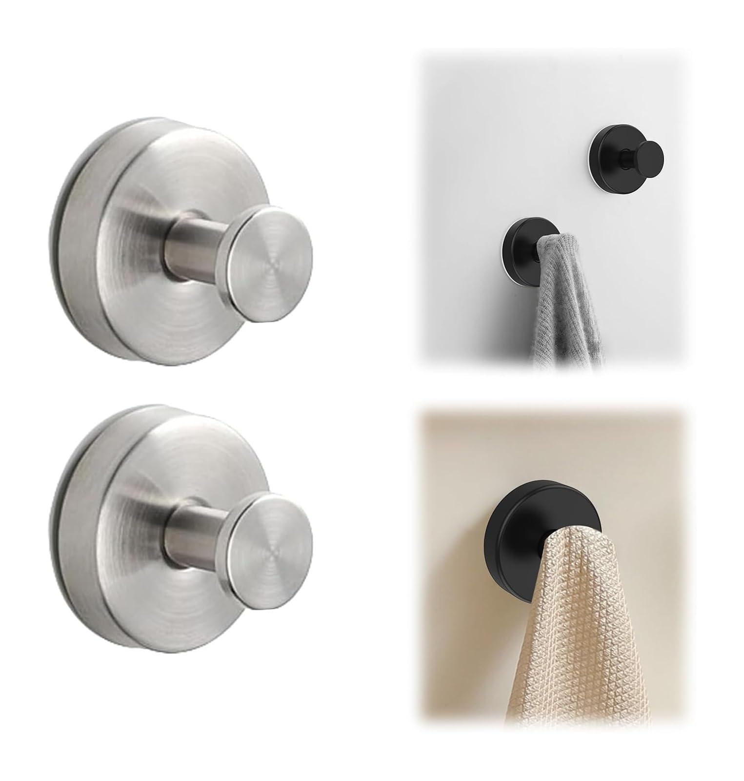 Opeximatun Silver No-Drill Suction Hooks