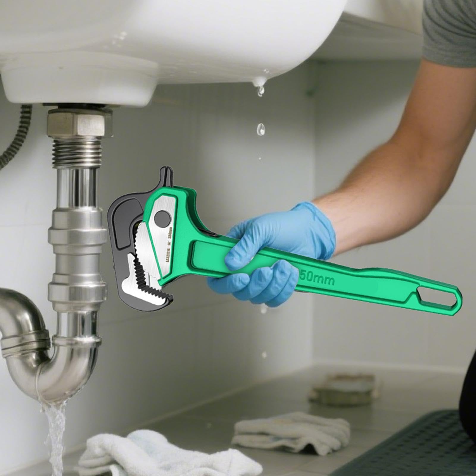 Llave Para Tuberías Alicates Ajustables para Fregadero de Servicio Pesado