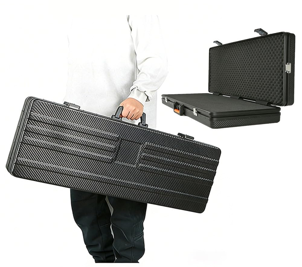 Valise De Transport Rigide, Étui De Protection Antichoc Étanche avec Cadre Aluminium Et Serrure à Combinaison, pour Armes De Chasse Accessoires Pêche Matériel Photographie Outils