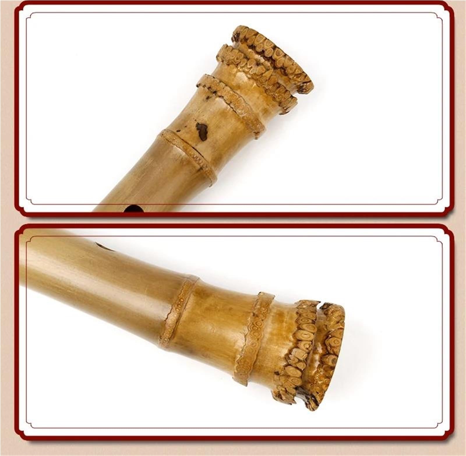 Flûte verticale en bambou à 5 trous 1.8 Shakuhachi instrument en bois ton D avec racine non Nanxiao Professionnelle Flûte Bambou