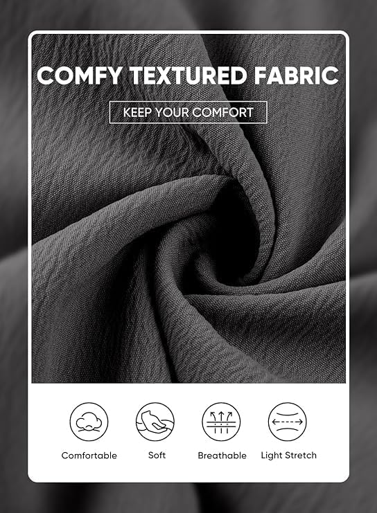 Men's Beach Outfit 2 Piece Casual Button Down Shirt Short Sleeve Loose Shirts and Pants Vacation Sets for Men - Image 6