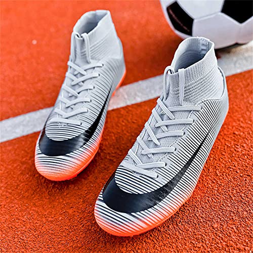 Kaeaeilss Men's Football Boots Spikes High Top Unisex Outdoor/Indoor Training Sneakers - Lawn Outdoor Youth Soccer Shoes #TOP5