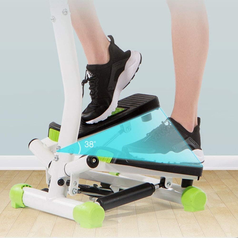 BUniq Stepper,Macchina per Fare Passi da Mini-Esercizio per Interni Attrezzatura Sportiva per Arrampicata idraulica Sottile e silenziosa Dotata di corrimano e Display per Principianti