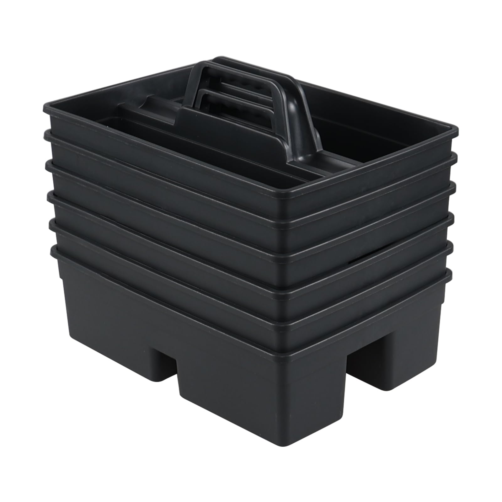 Utiao 6-Pack Plastic Cleaning Caddy Organizer with Handle Carry Caddy for Cleaning Products