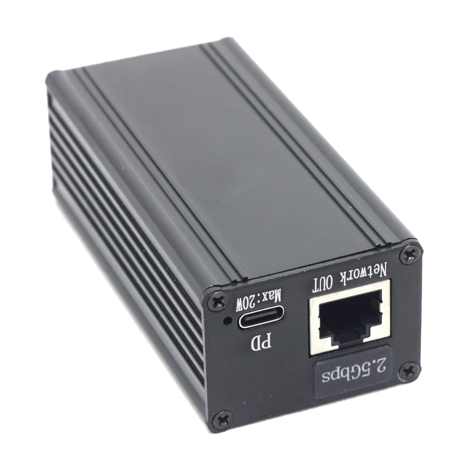 DSLRKIT 2.5Gbps PoE Splitter & Passthrough Adapter to USB Type-c 20W PD3.0 PPS QC 4+/3.0 802.3at