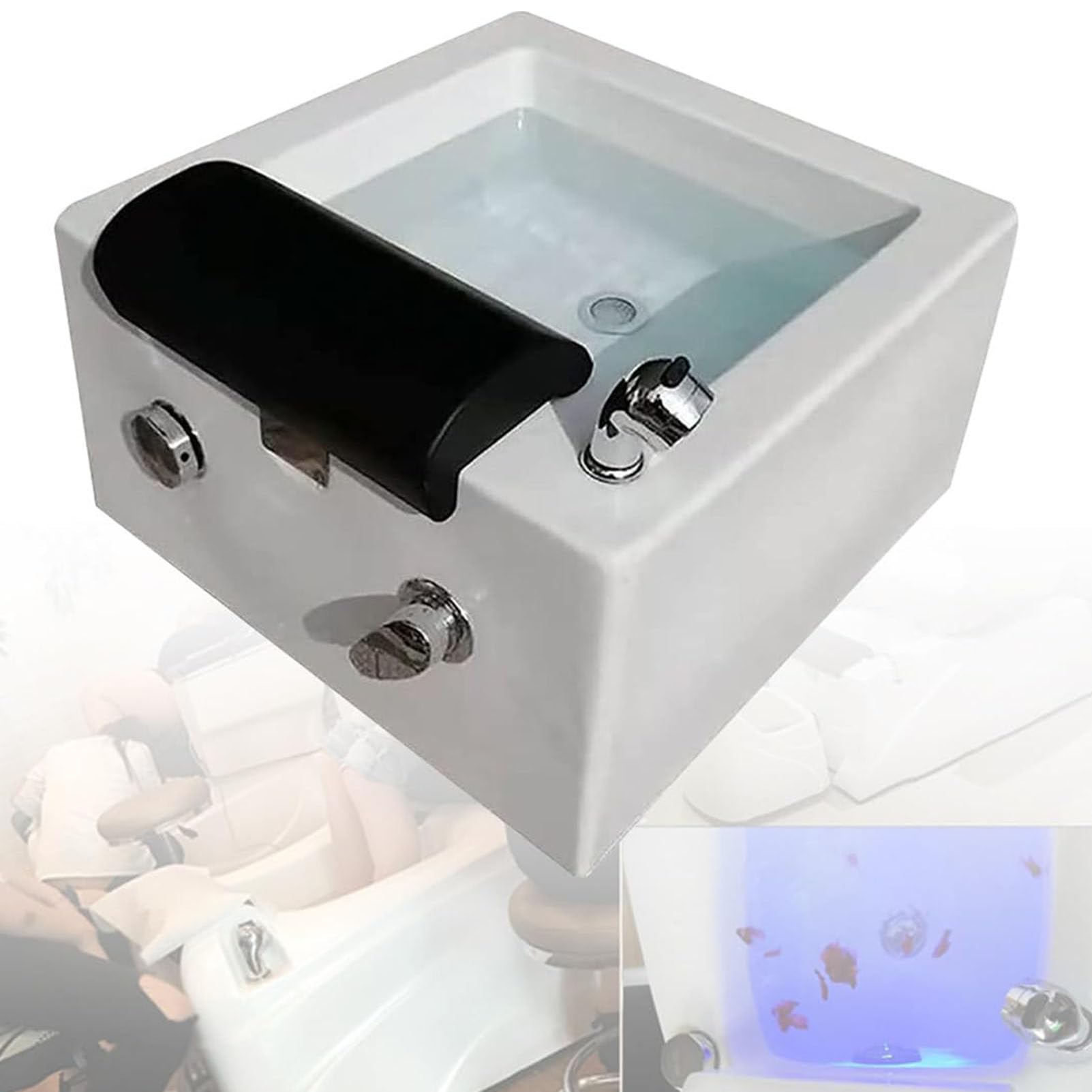 Massaggio Acrilico pediluvio, Spa pediluvio, pediluvio, pediluvio Profondo Spa con Massaggio Salone per Unghie Pedicure Vasca da Bagno Pediluvio Salone Ciotola per Pedicure in Acrilico