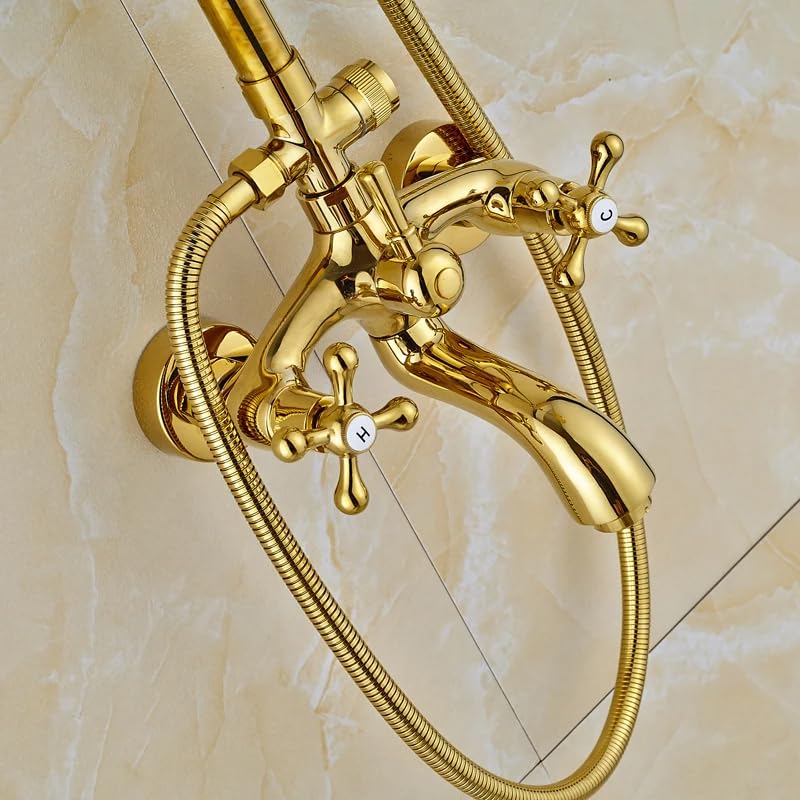 Mitigeur de Douche à Double Commande en Or pour Éliminer les Variations de Température