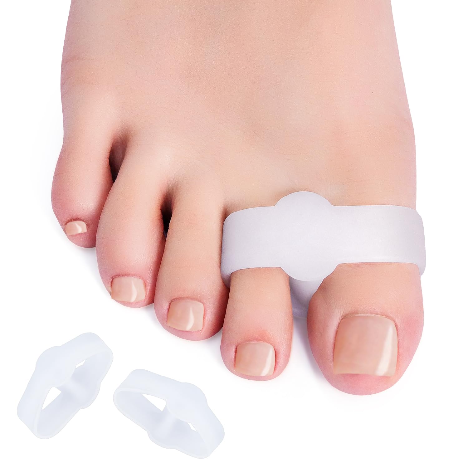 Sponsored Ad - 12-Pack Bunion Corrector - Gel Toe Separators W/ 2 Loops, Big Toe Spacers for Women and Men, Toe Corrector and Straightener for Bunions, Hammer Toe and Overlapping Toe, Relieve Foot Pain