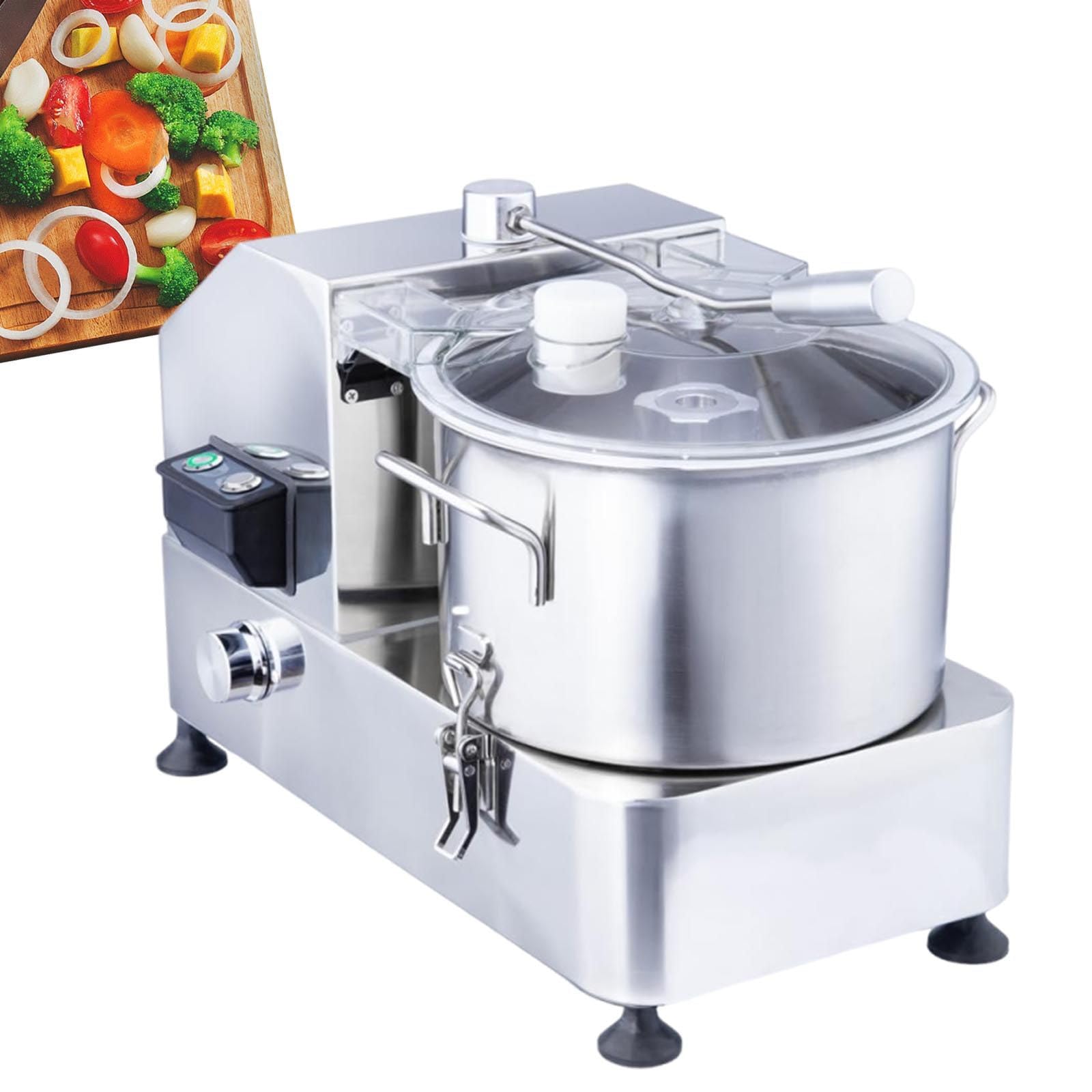 Sunseota 6L/9L/12L Food Processor & Vegetable Chopper, Commercial Meat Grinder 6L-1800W