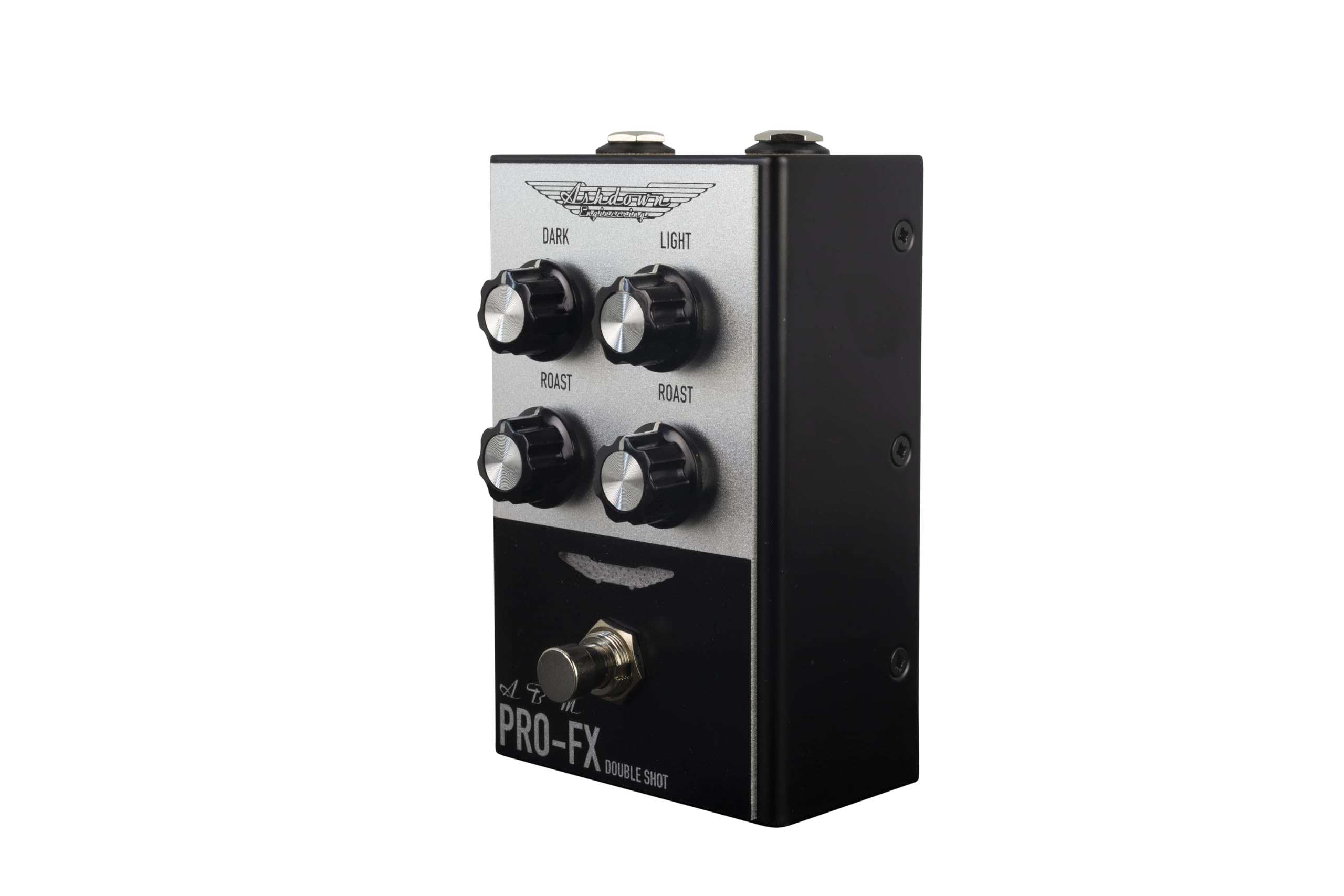 ASHDOWN - ABM PRO-FX DOUBLE SHOT, Pedale Overdrive per Basso Elettrico, Controlli "Dark" E "Roast"