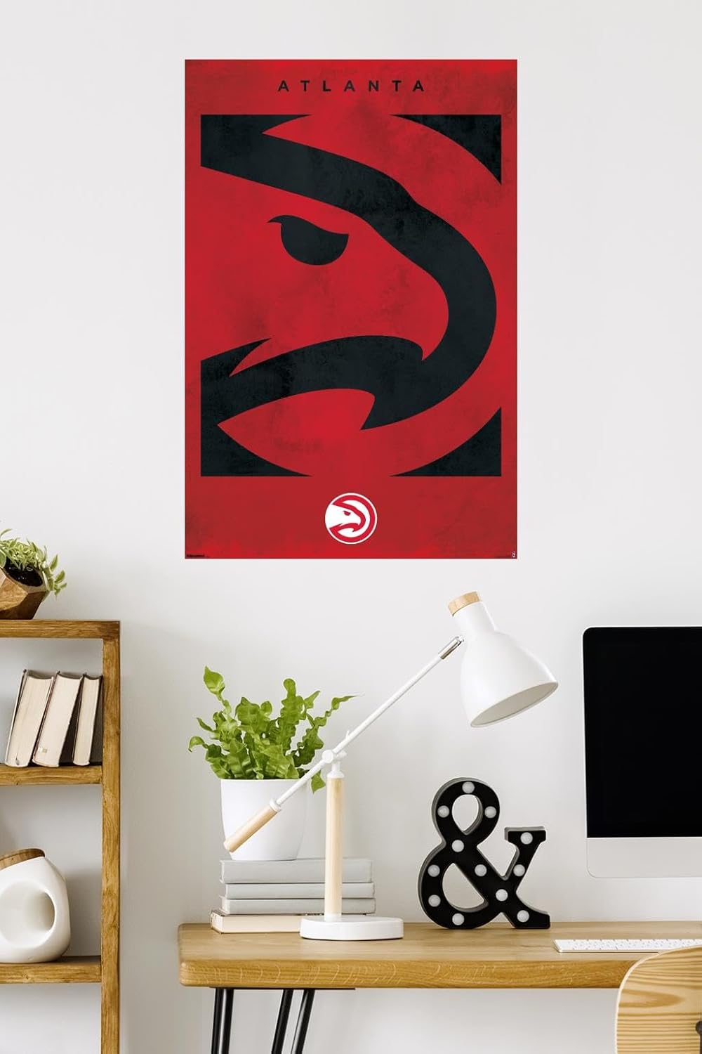 Trends International NBA Atlanta Hawks - Logo 25 Wall Poster, 34L x 22.4W, Unframed Version - Image 2