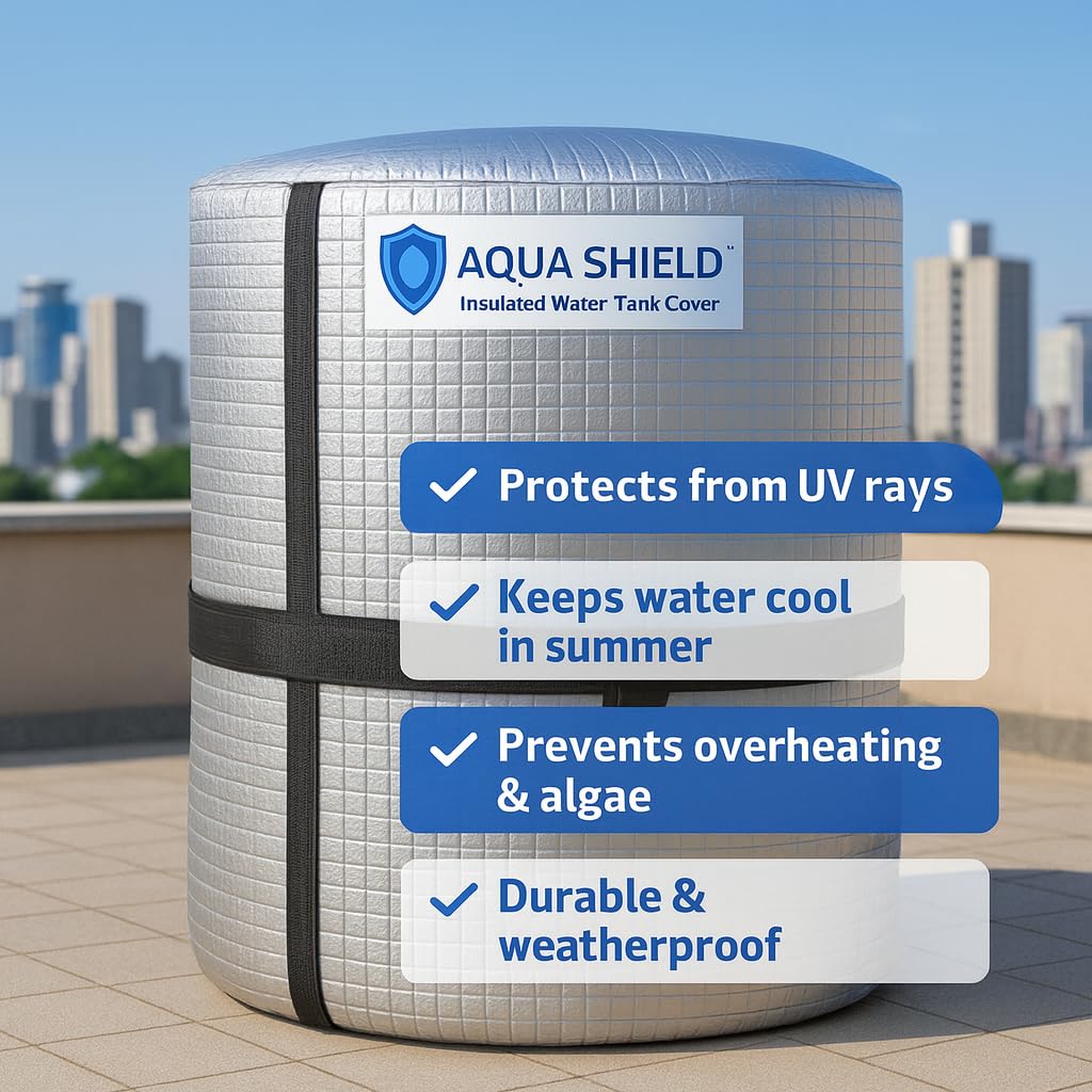 Aqua Shield Water Tank Cover - Insulated Protection -9