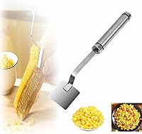 Vista 5 de Nuevos peladores mágicos de maíz 2024, herramienta de extracción de maíz de acero inoxidable de mango largo, herramienta para pelar mazorcas