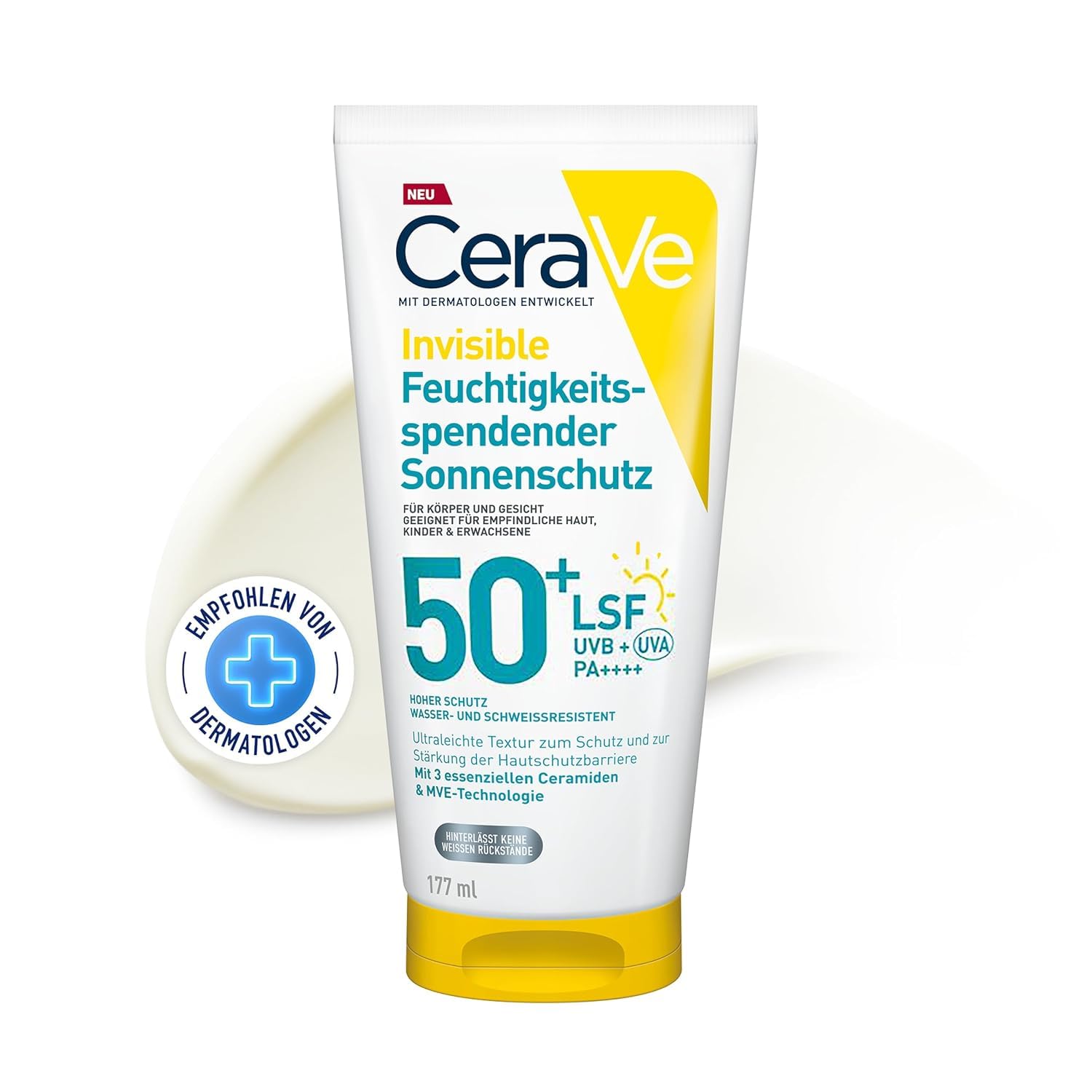 CeraVe Invisible Sonnenschutz LSF 50+ für Gesicht & Körper, 177 ml – Ansicht 2