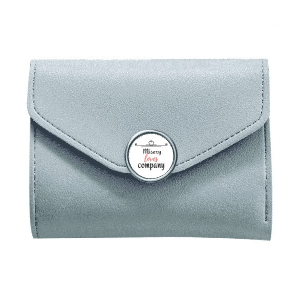 Misery Loves Company Art Deco Fashion Money Pocket Trifold Wallet