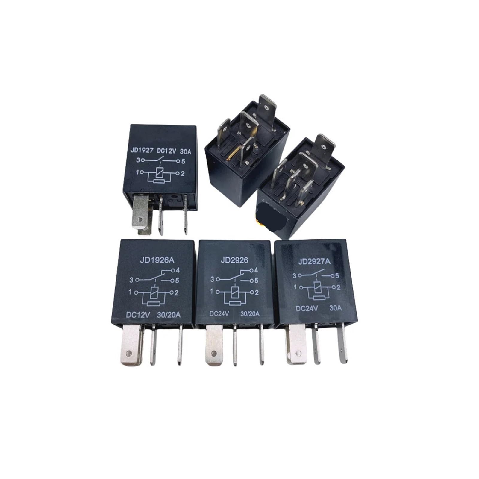 AARTERZZA 2PCS Relais JD1926A 5PIN 12V