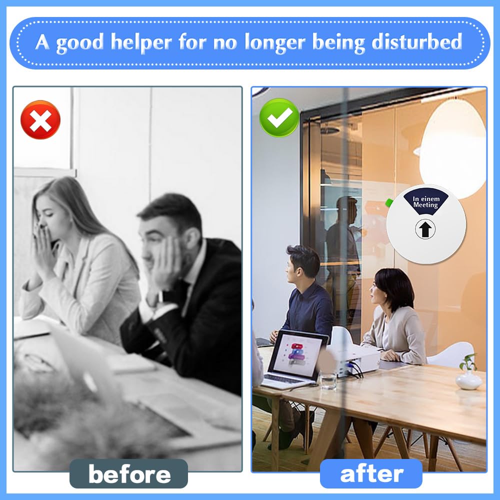 Panneau De Réunion En Cours, Panneau D'accès Gratuit, Panneau De Signalisation « Ne Pas Déranger » - Accroche-porte En Bois Pour Travail, Réunion Zoom, Panneau De Réunion En Cours - France