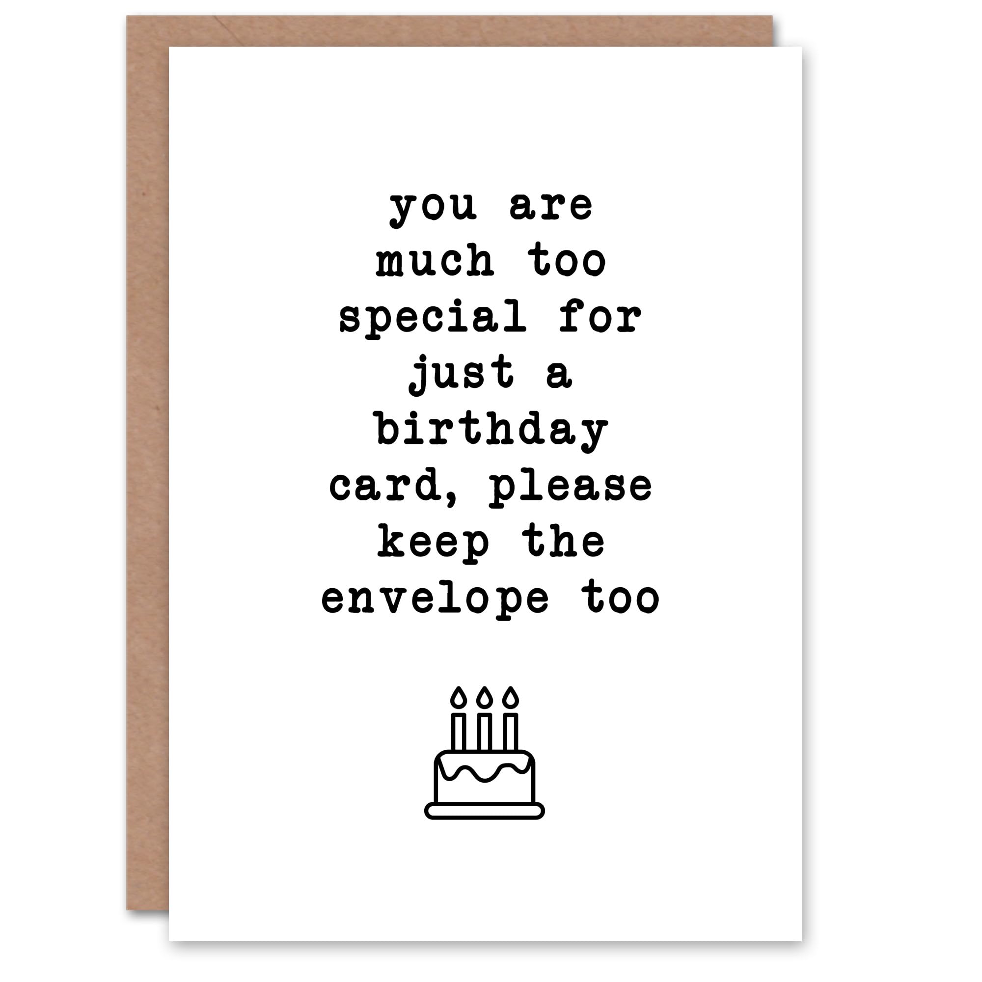 Artery8 - Greeting Card - Funny - Birthday Card - White