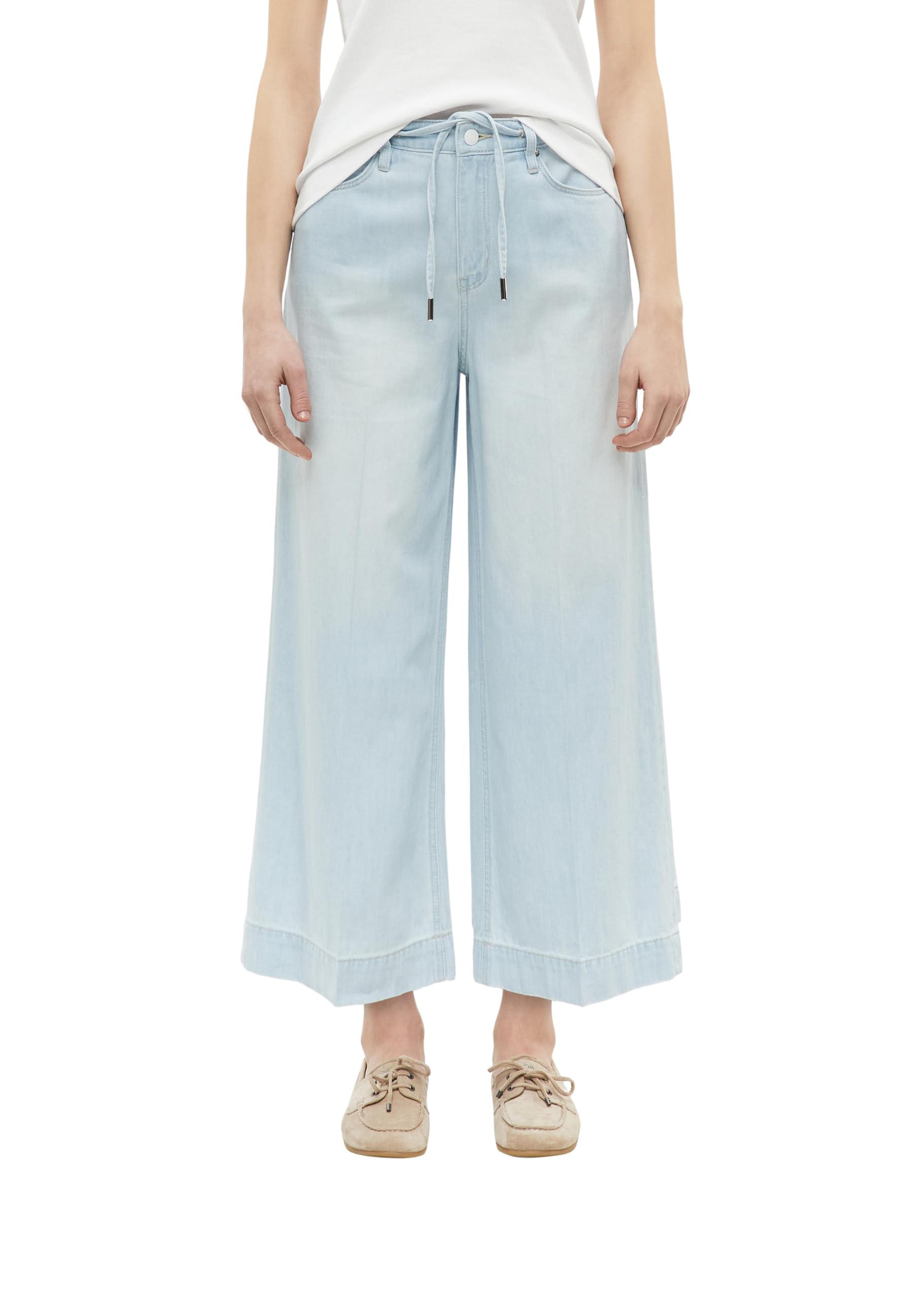 s.Oliver Women's Culotte Jeans 2178637, Blue, 18