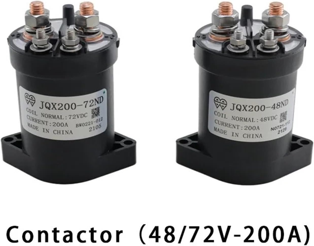 Solenoid Valve Sightseeing car Sanitation Eight Bucket Truck JQX200-48ND contactor 48V72V 200A Relay Electronics(48V-200A)