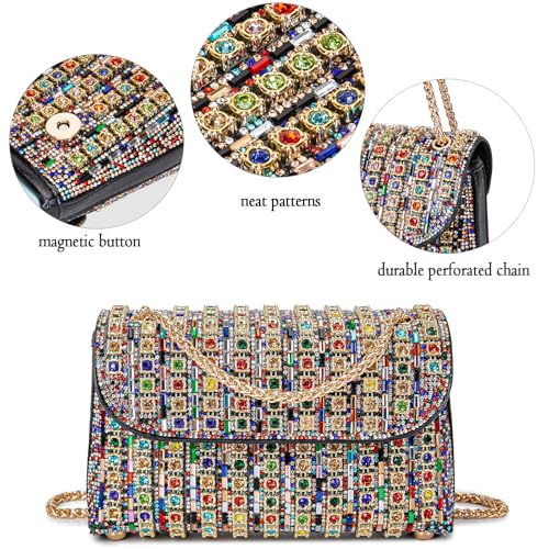 Image of Women's Evening Handbags Rhinestone Purse Crystal Evening Clutch for Women Formal