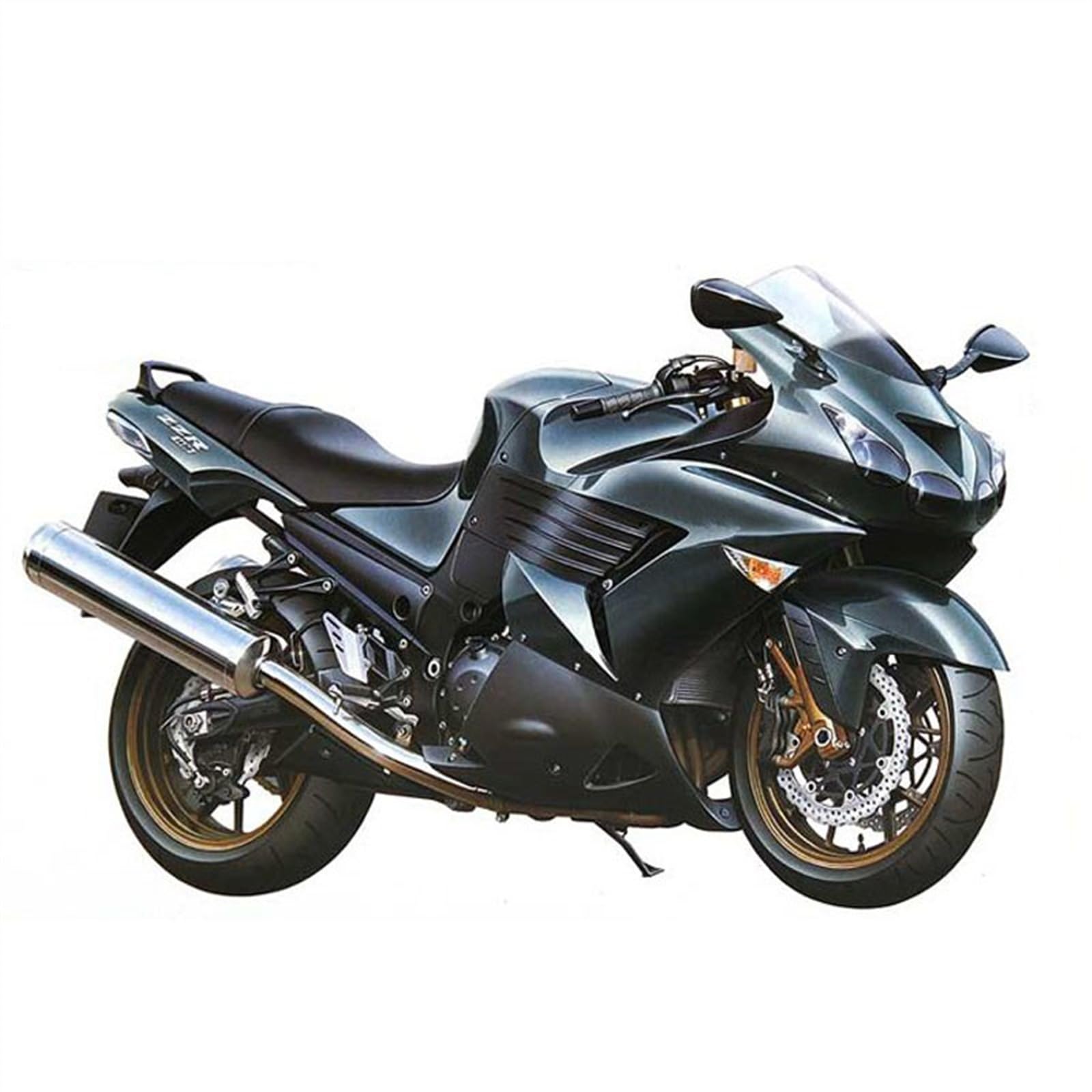 SEYXF Motorbike Toy 1:12 for Kawasaki ZZR-1400 Motorcycle Model Toy Vehicle Collection Assembled Version