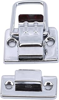 MORYEN Chrome Hasp Latch Lock Door Chain Anti-Theft Clasp Convenience Window Cabinet Locks for Home Hotel Security Hinges