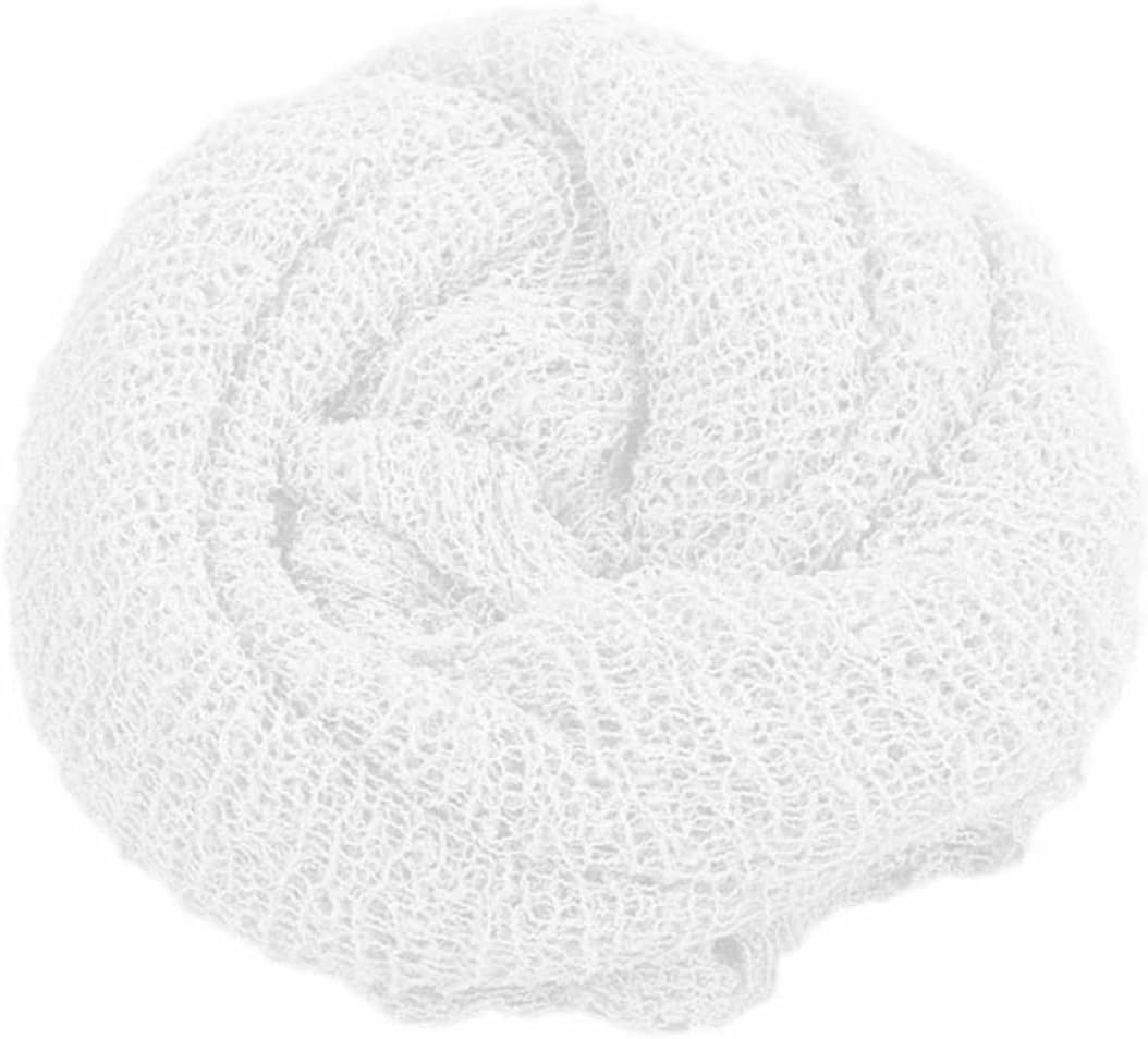 YARNOW 1set Swaddle Blankets Stretchy Breathable Wraps for Photography Bathing and Sleeping White Pink Newborn Accessories 2pcs