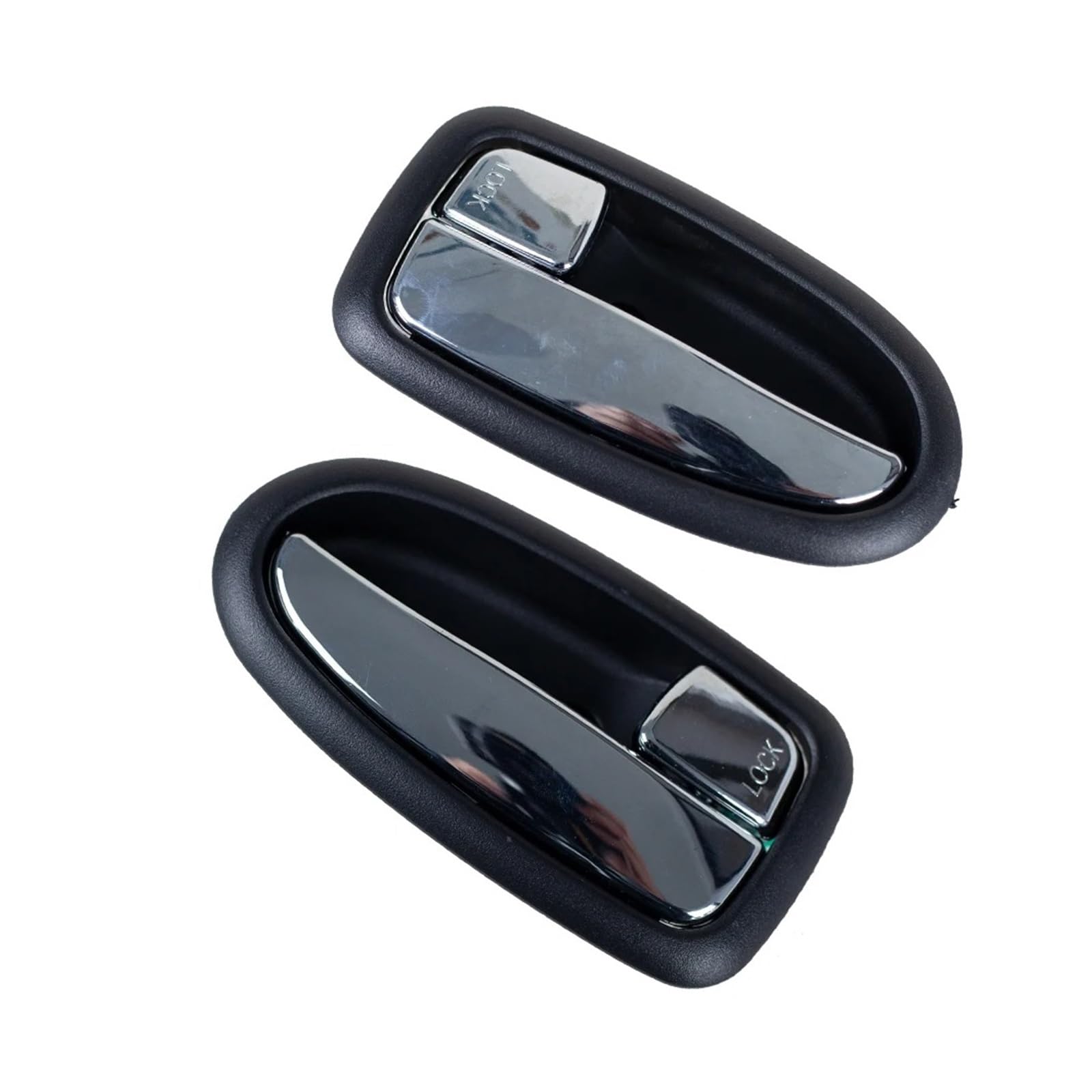 Wjwftcmk 1 Pair Chrome Car Inner Door Handle Left Right 82610-17000 82620-17000 For Hyundai For Matrix For Lavita 2001-2010 Left Handle(1 Pair Chrome)