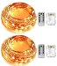 Starry String Lights 2 Pack Kingtop 16.4Ft 50 LEDs Flexible Copper Wire Battery Powered Fairy String Lights with 8 Modes Remote Control for Holiday Party Wedding Centerpiece Bottle Decoration