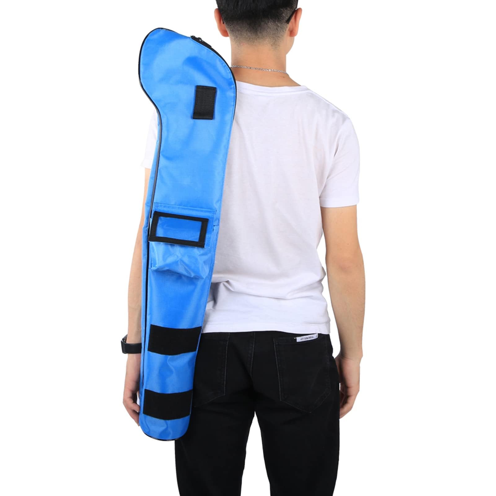 Borsa da golf per bambini, 32,28x3,74 pollici Borsa a tracolla morbida per bambini con tracolla Borsa da allenamento per campo pratica portatile e pieghevole per allenamento all'aperto e competizione